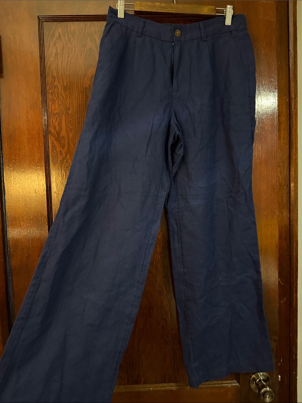 Land’s End Navy Wide-Leg Jean
